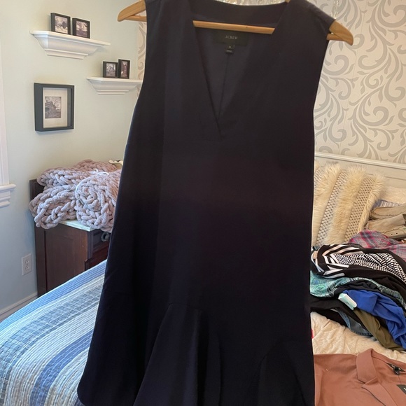 Classic J.Crew Sleeveless Navy Dress - Picture 2 of 3